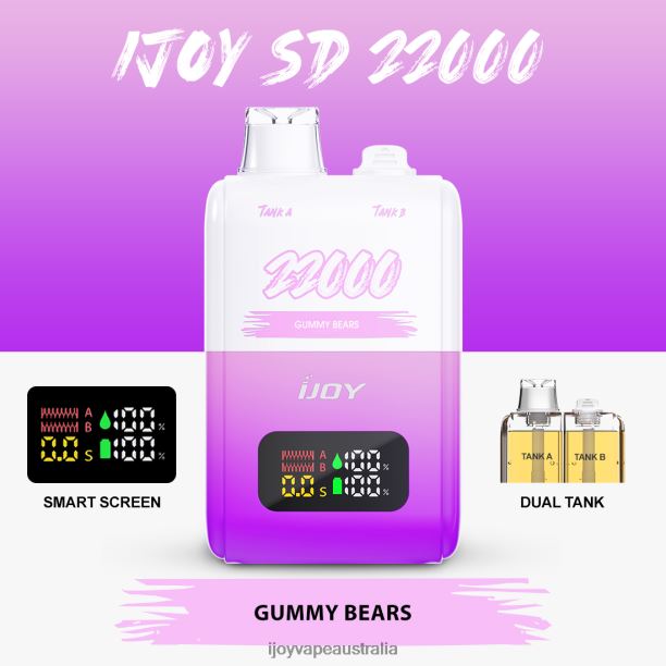 iJOY SD 22000 Disposable NN8BL154 - iJOY Vape Flavors Gummy Bears