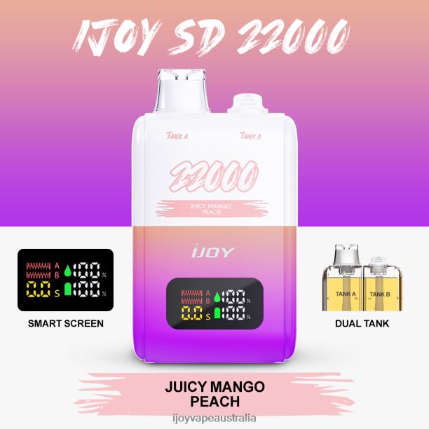 iJOY SD 22000 Disposable NN8BL156 - iJOY Vape Review Juicy Mango Peach