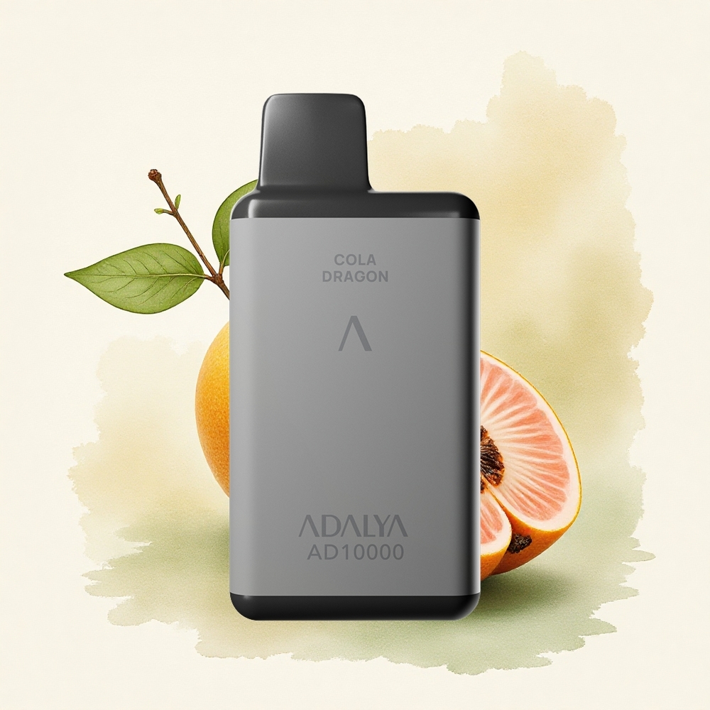 Adalya AD 10000 Puffs Space Gray Aluminum Tube Disposable Vape with 2% Nicotine and 650 mAh Battery