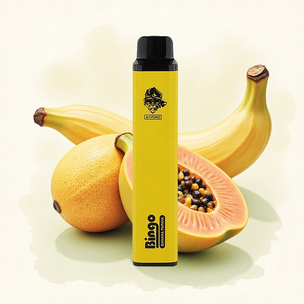 Aivono Aim Bingo 4000 Puffs Banana Papaya 1000mAh 10mL 5% Nicotine