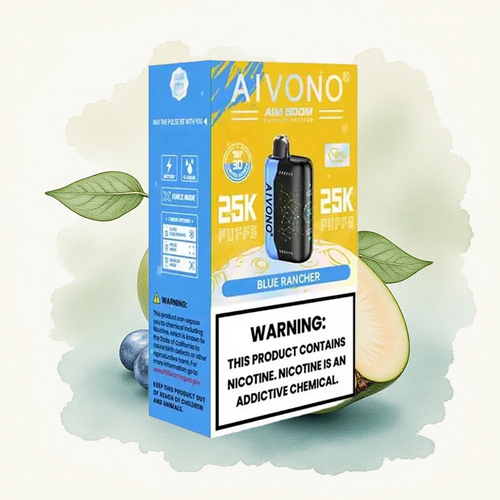 Aivono Aim Boom 25000 Puffs Blue Rancher 650mAh 0% Nicotine