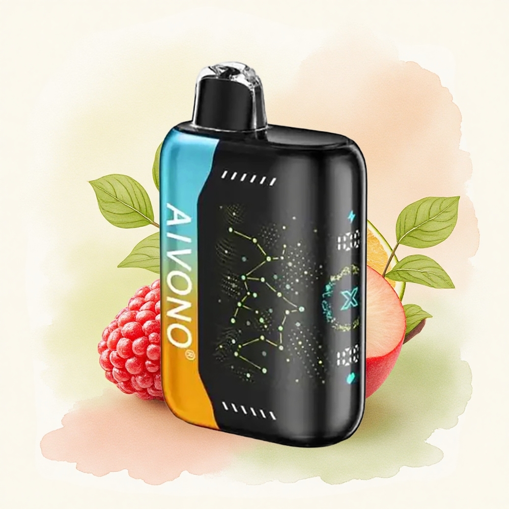 Aivono Aim Boom 25000 Puffs Raspberry Peach Lime 650mAh 0% Nicotine