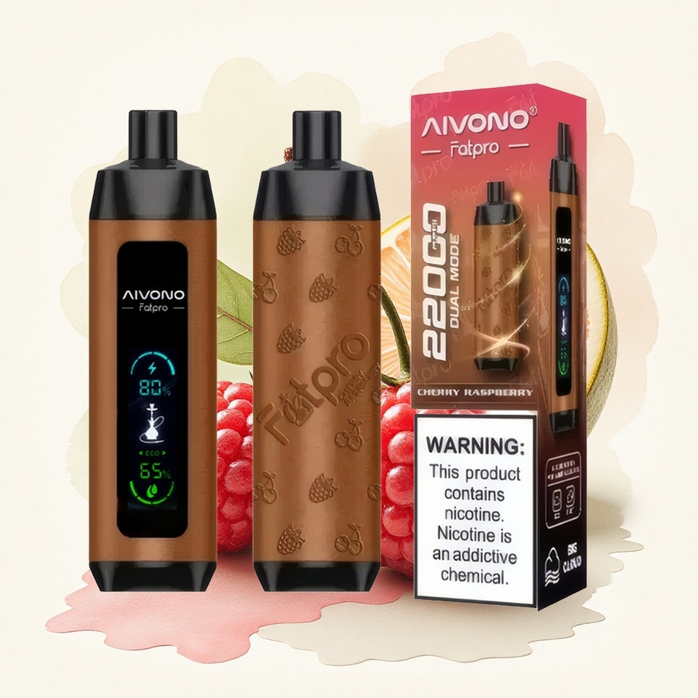 Aivono Aim Fatpro 22000 Puffs Cherry Raspberry 5% Nicotine 600mAh 28ml