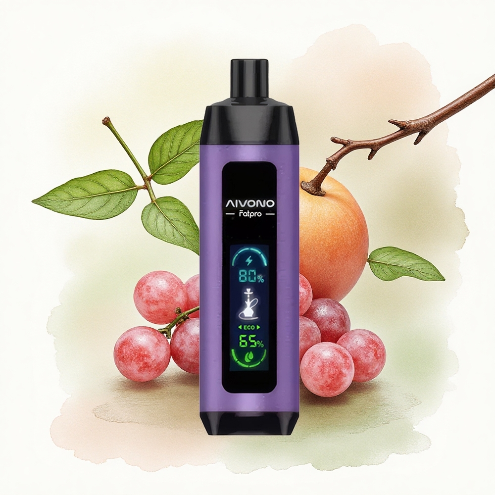 Aivono Aim Fatpro 22000 Puffs Grape Mint 5% Nicotine 600mAh 28ml