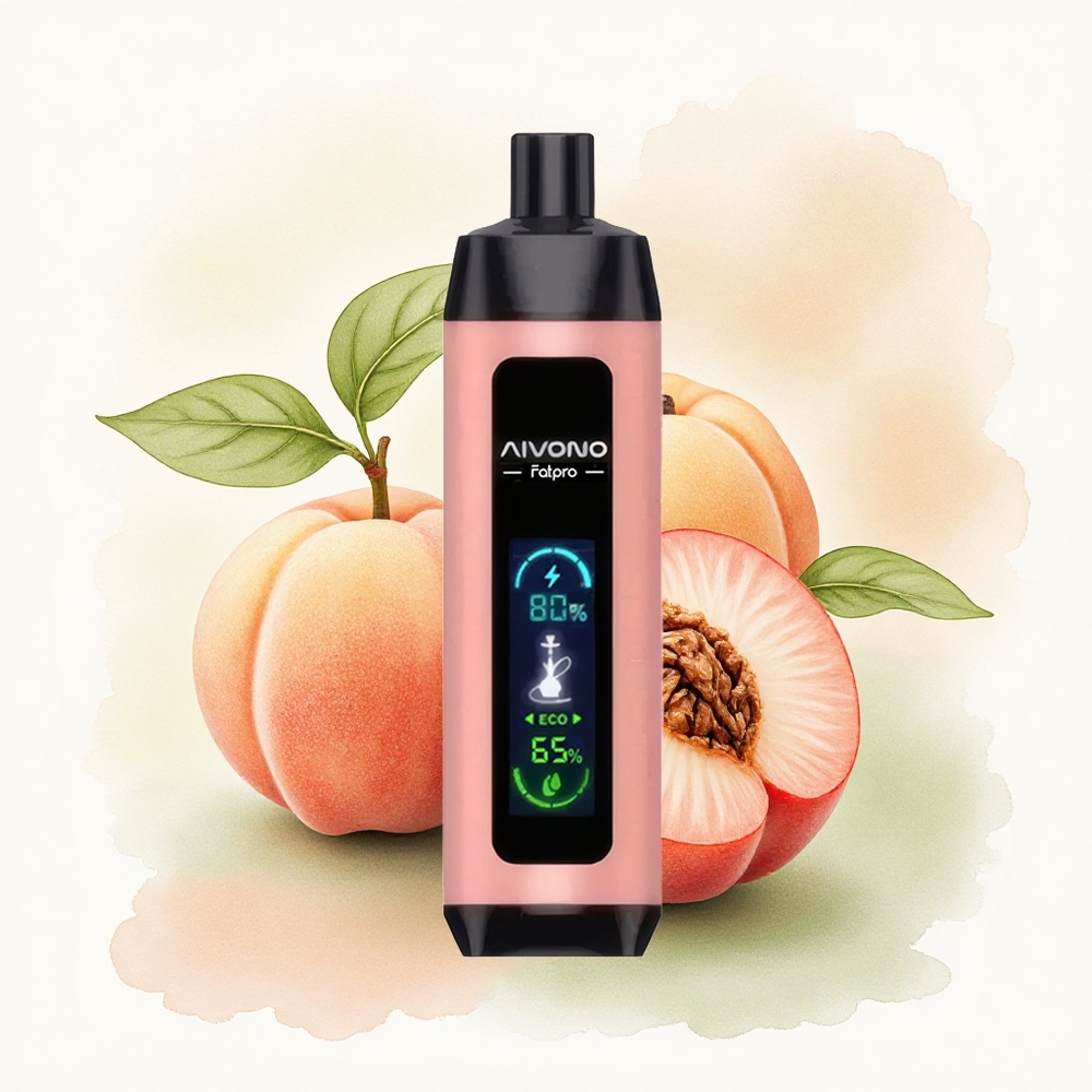 Aivono Aim Fatpro 22000 Puffs Peach Ice 5% Nicotine 600mAh