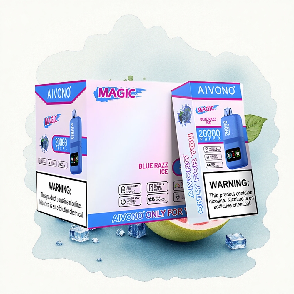 Aivono Aim Magic 20000 Puffs Blue Razz Ice Dual Mesh 5% Nicotine