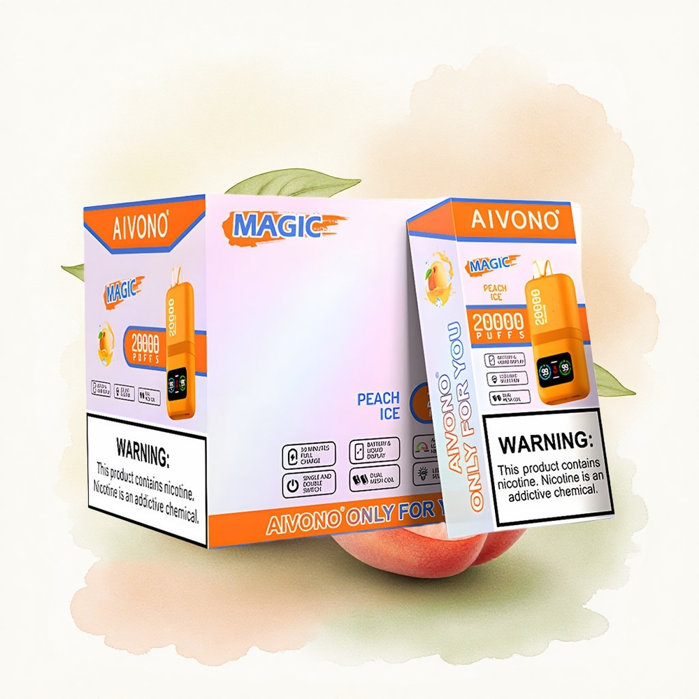Aivono Aim Magic 20000 Puffs Peach Ice 5% Nicotine 600mAh