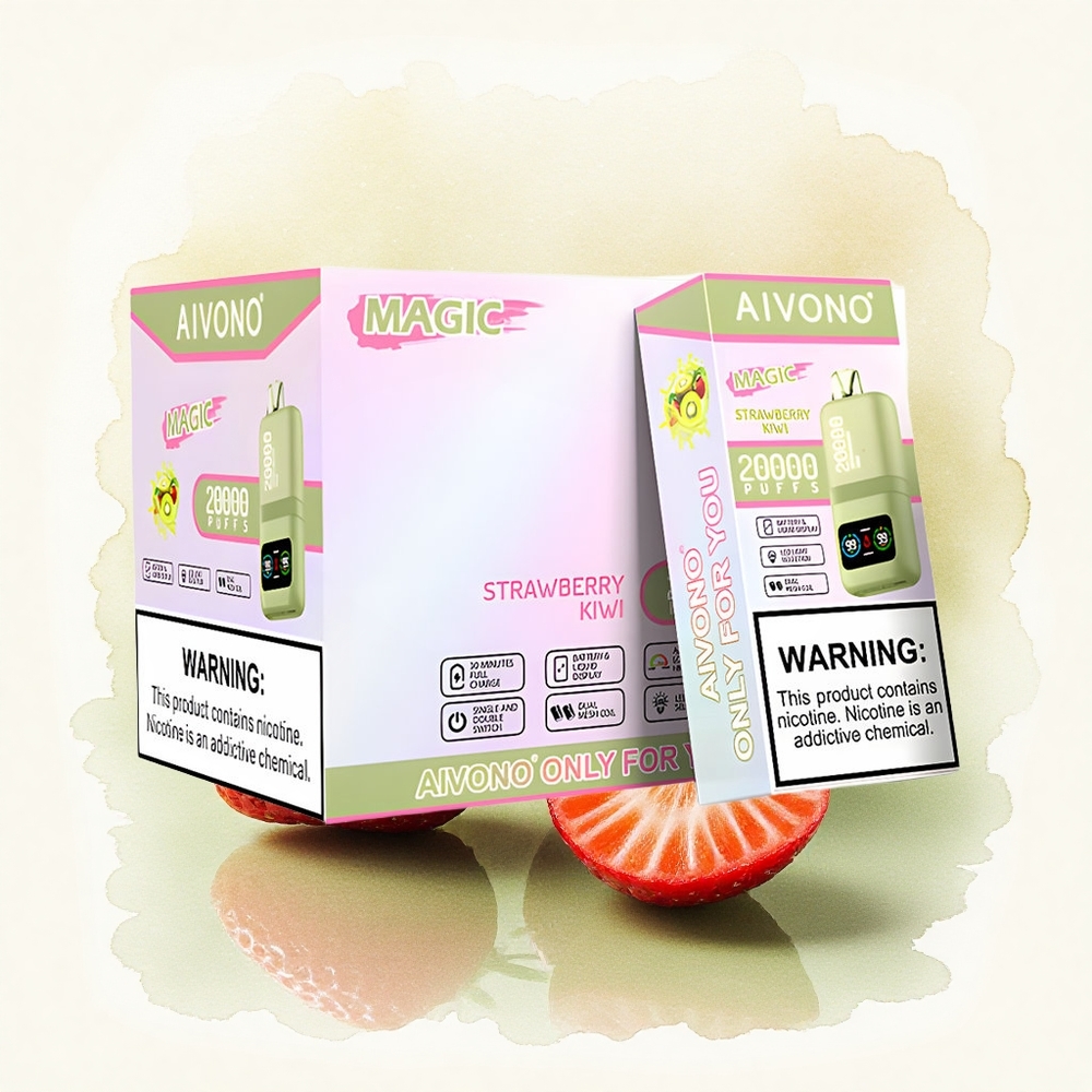 Aivono Aim Magic 20000 Puffs Strawberry Kiwi Dual Mesh 5% Nicotine 600mAh