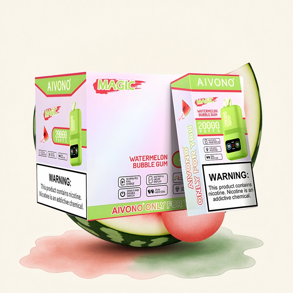 Aivono Aim Magic 20000 Puffs Watermelon Bubble Gum 5% Nicotine 600mAh