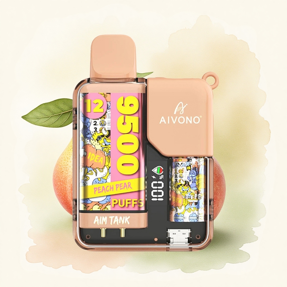 Aivono Aim Tank 9500 Puffs Peach Pear 650mAh 18ml