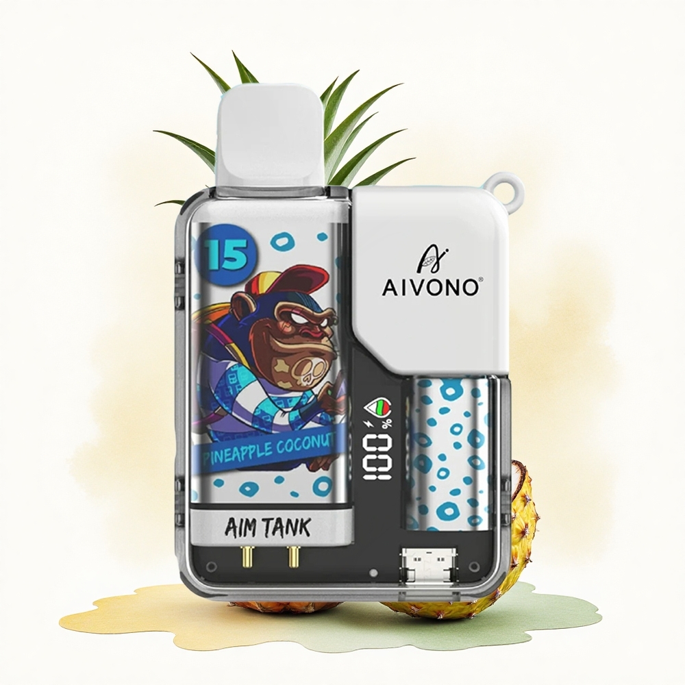 Aivono Aim Tank 9500 Puffs Pineapple Coconut 650mAh 5% Nicotine