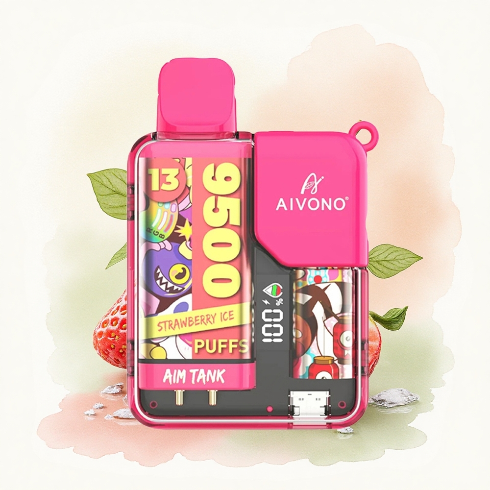 Aivono Aim Tank 9500 Puffs Strawberry Ice 650mAh 5% Nicotine