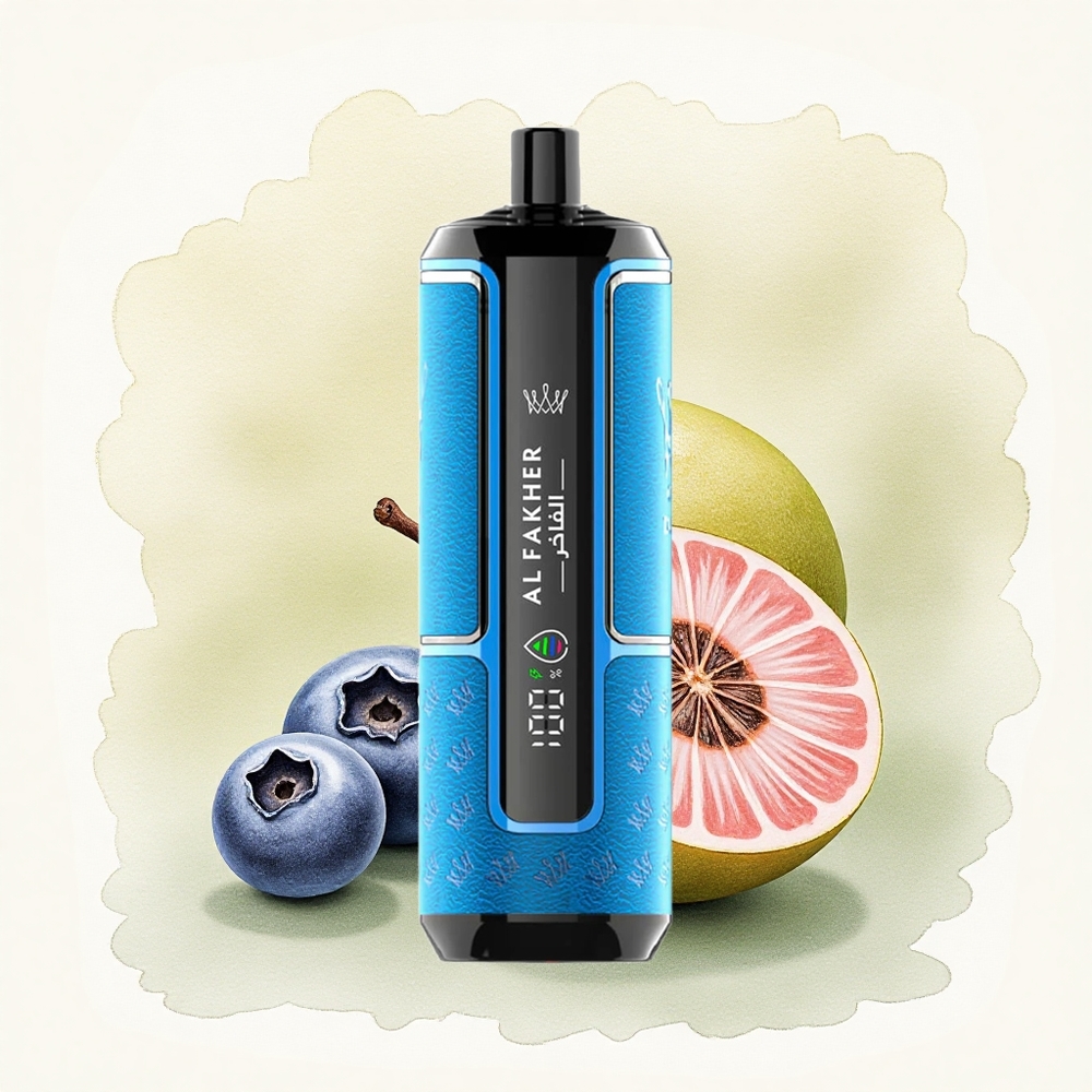 Al Fakher Crown Bar 15K Hypermax Blueberry Gum 600mAh 22ml Nicotine