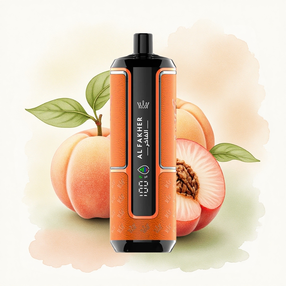 Al Fakher Crown Bar 15K Hypermax Peach Ice 22ml 600mAh 6mg Nicotine