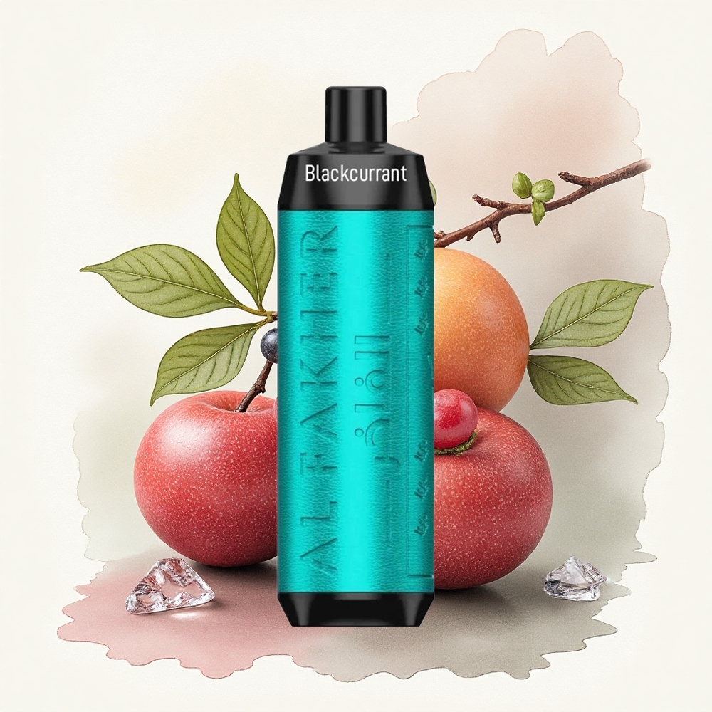 Al Fakher Crown Bar 8000 Crystal Black Currant Ice 600mAh USB-C 5mg Nicotine