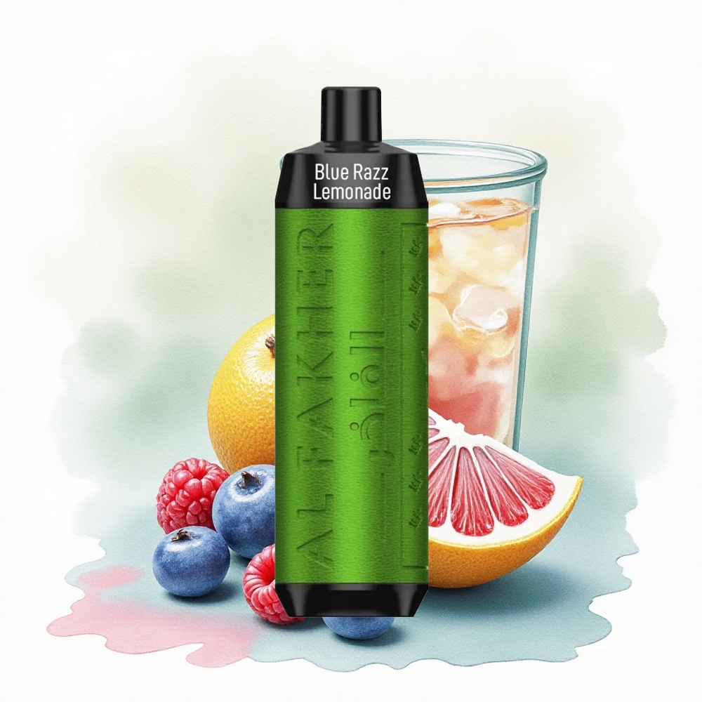 Al Fakher Crown Bar 8000 Crystal Blue Razz Lemonade 600mAh 5mg Nicotine