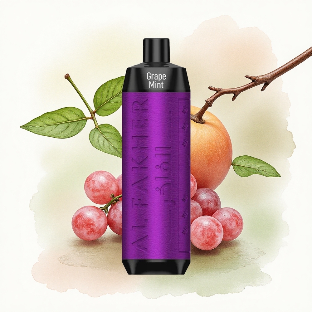 Al Fakher Crown Bar 8000 Crystal Grape Mint 600mAh 18mL 5mg Nicotine