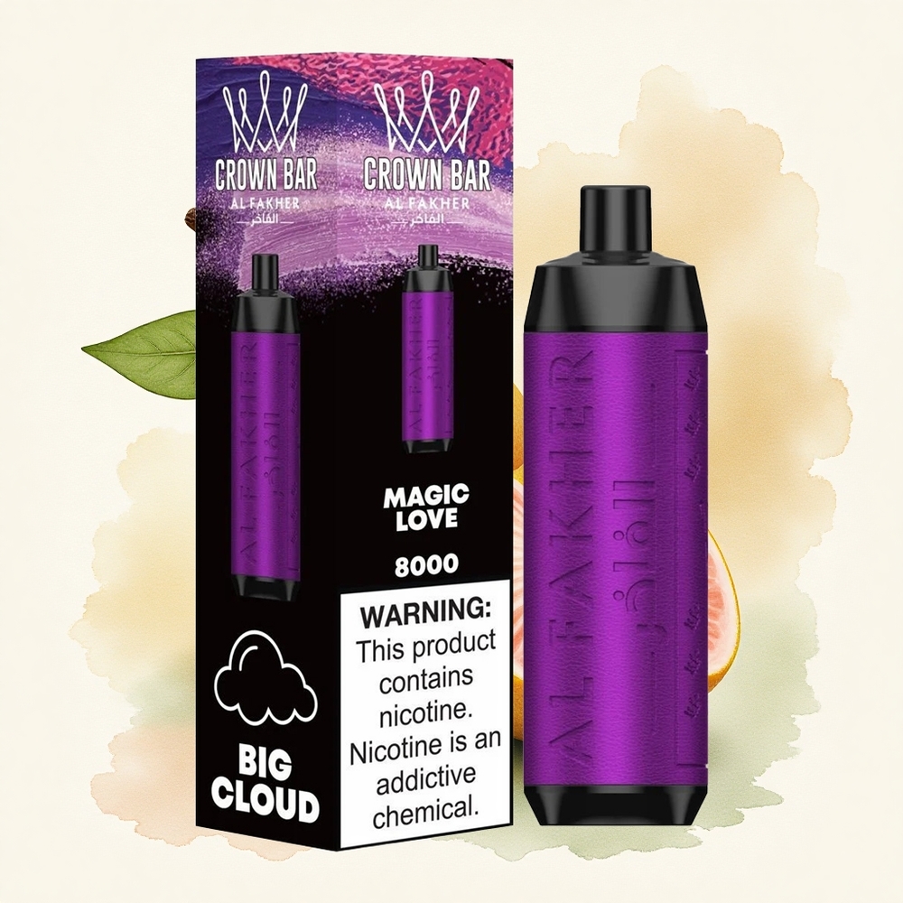 Al Fakher Crown Bar 8000 Crystal Magic Love 600mAh 18ml Nicotine 5mg