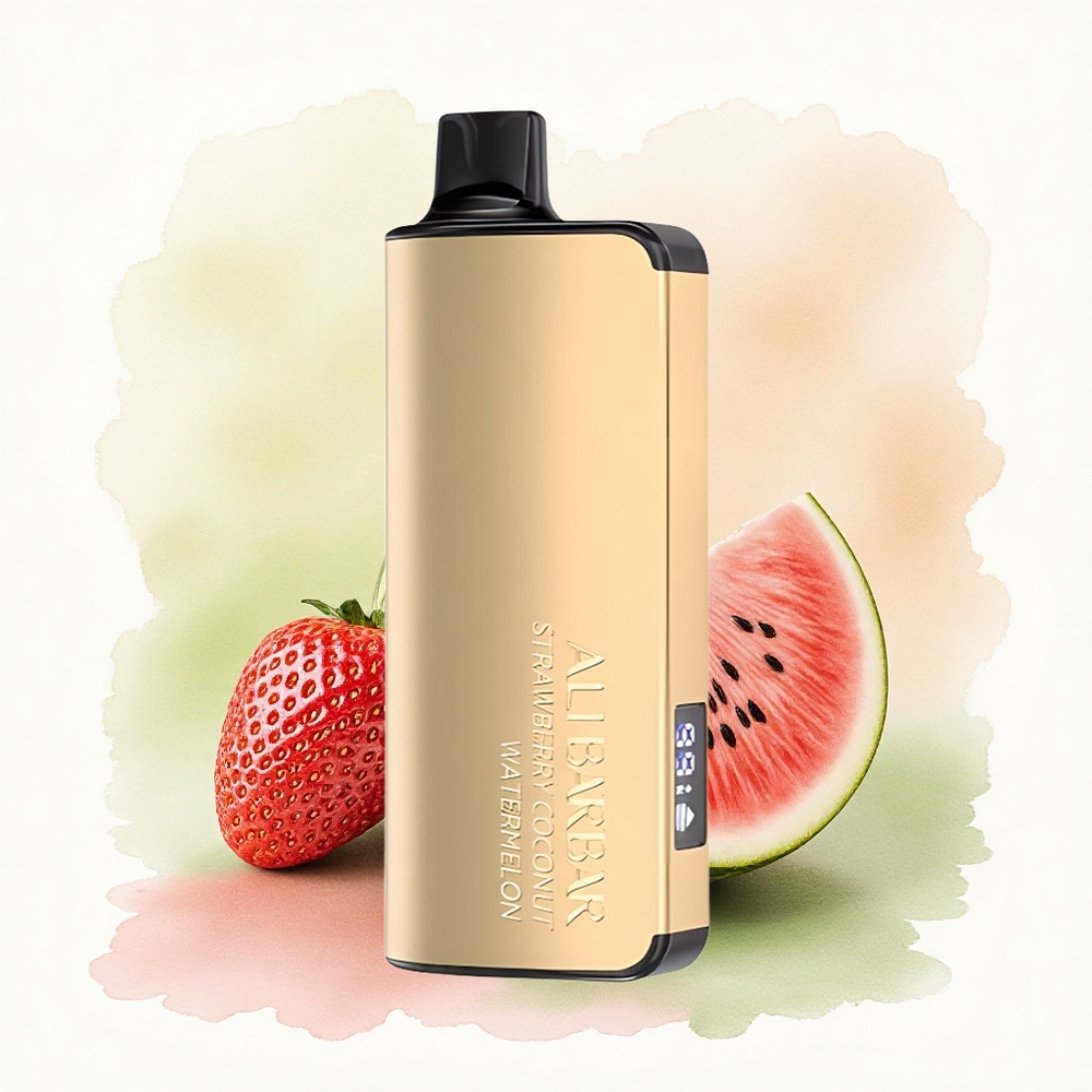 Alibarbar Ingot 9000 Puffs Strawberry Coconut Watermelon 2350mAh LED Display