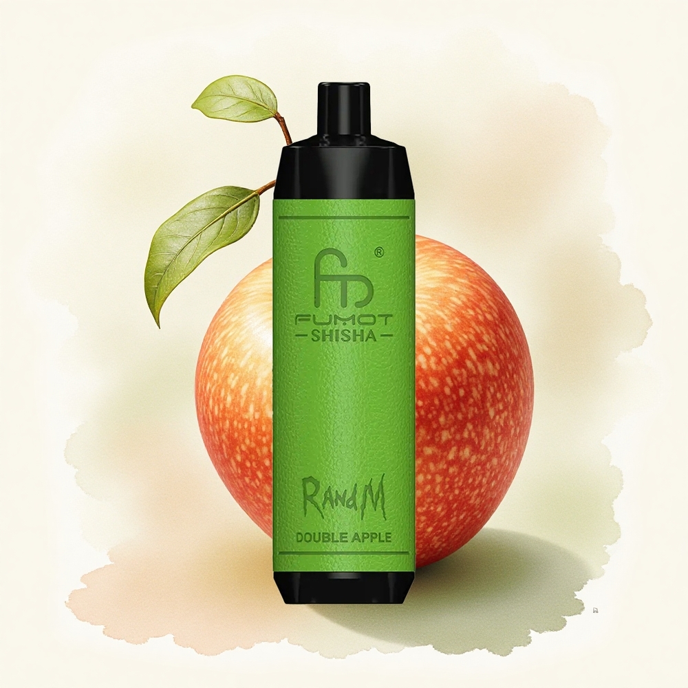RandM Fumot Shisha 10000 Puffs Double Apple 18ml 0.5% Nicotine 850mAh