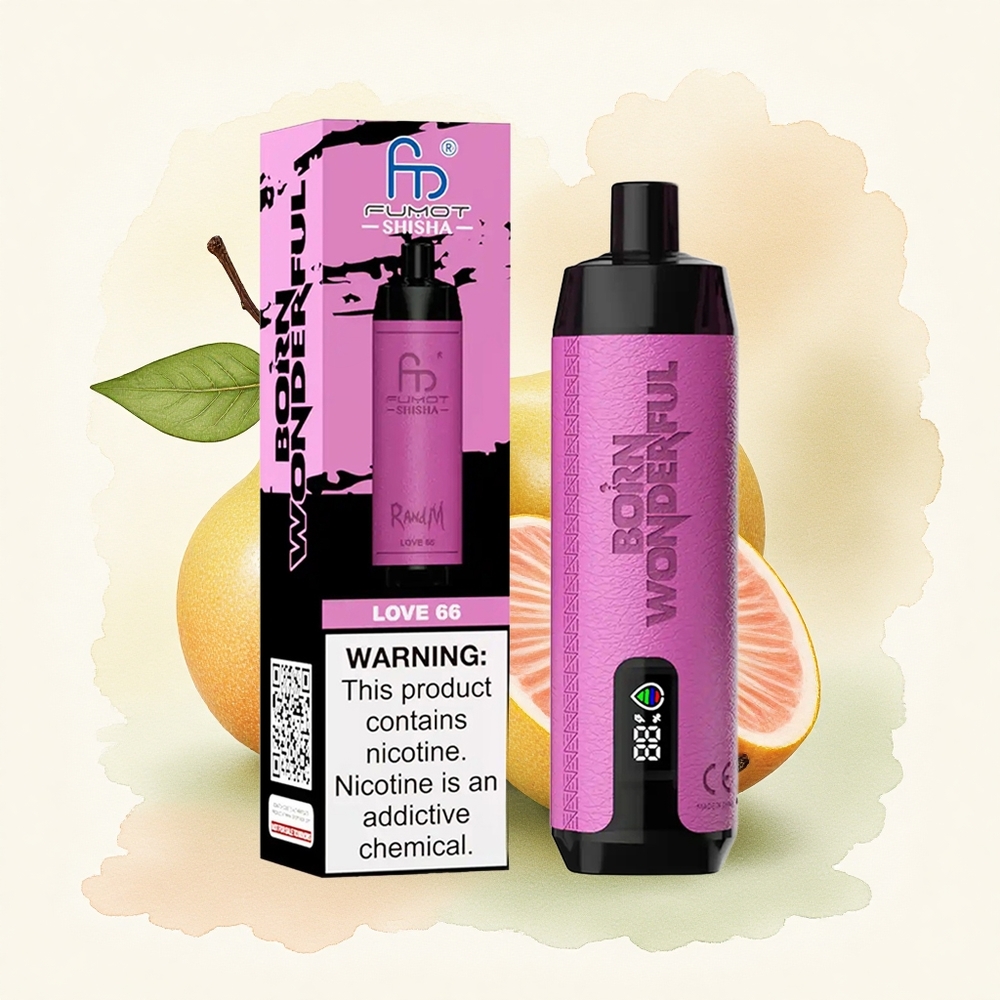 RandM Fumot Shisha 10000 Puffs Love 66 LED 850mAh 0.5% Nicotine