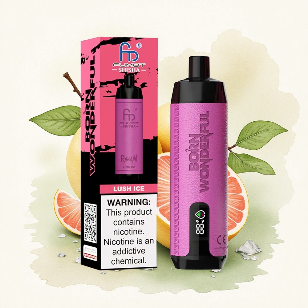 RandM Fumot Shisha 10000 Puffs Lush Ice 18ml 0.5% Nicotine 850mAh