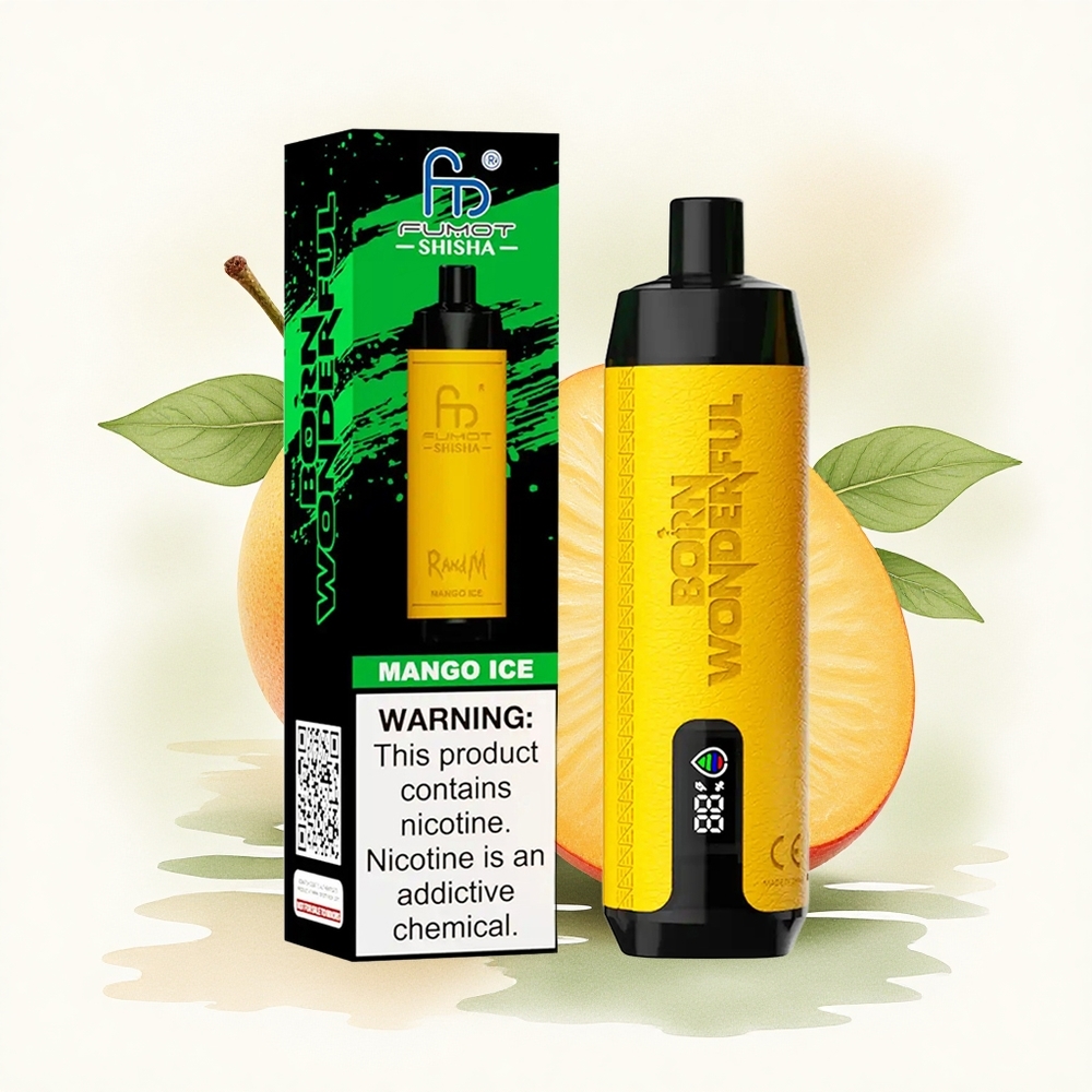 RandM Fumot Shisha 10000 Puffs Mango Ice 0.5% Nicotine 850mAh