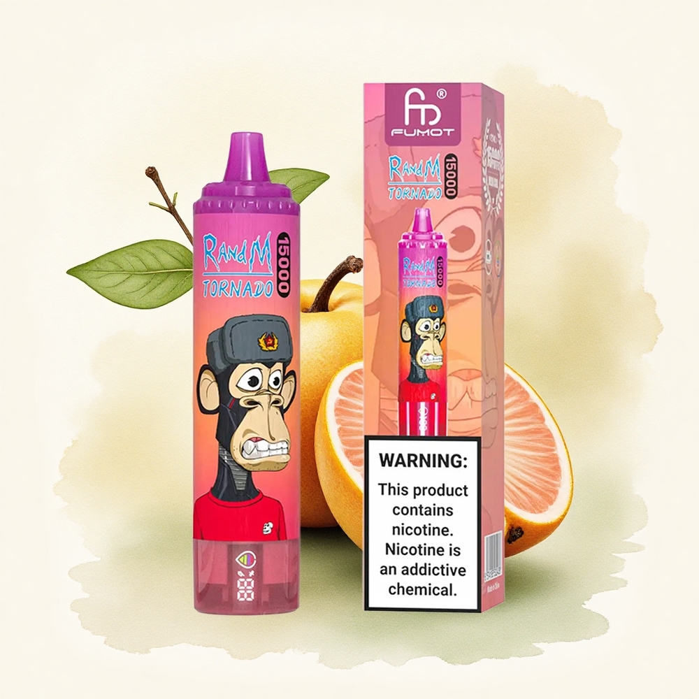 RandM Fumot Tornado 15000 Puffs Dragon Fruit 25ml 850mAh Mesh Coil