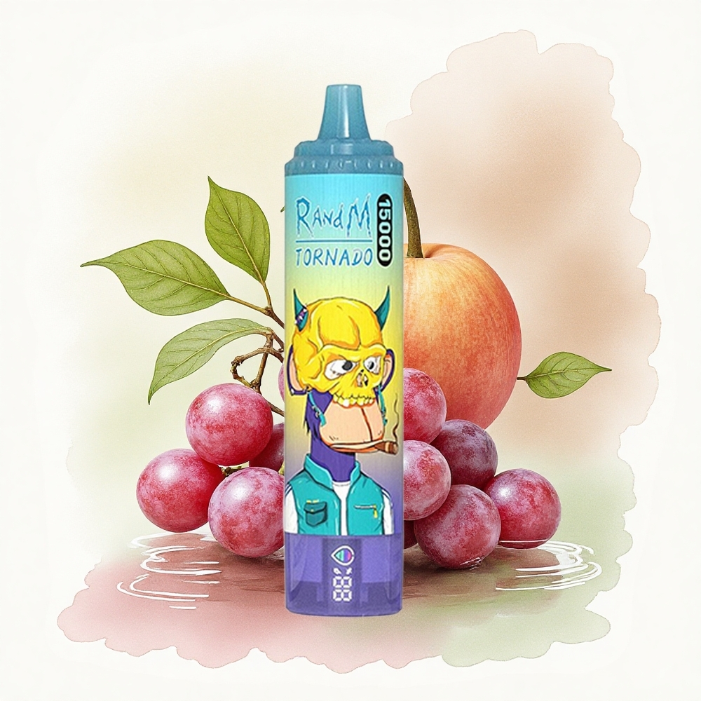 RandM Fumot Tornado 15000 Puffs Grape Ice 25ml 850mAh Mesh