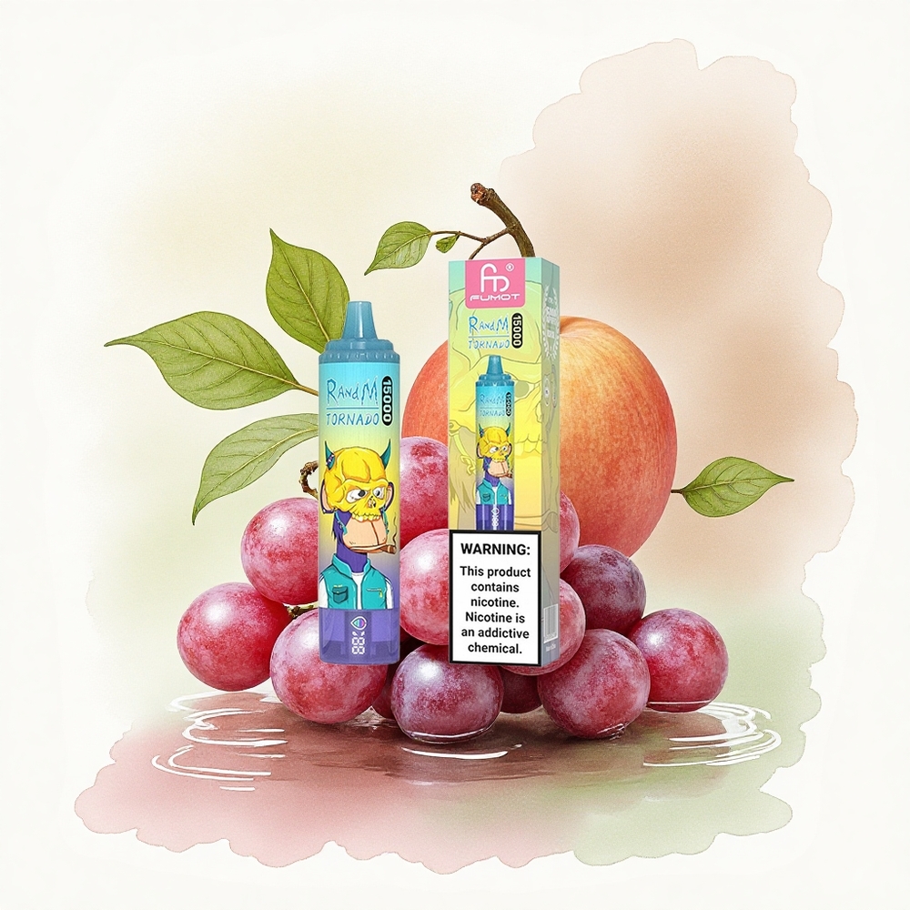 RandM Fumot Tornado 15000 Puffs Grape Ice 25ml 850mAh Mesh