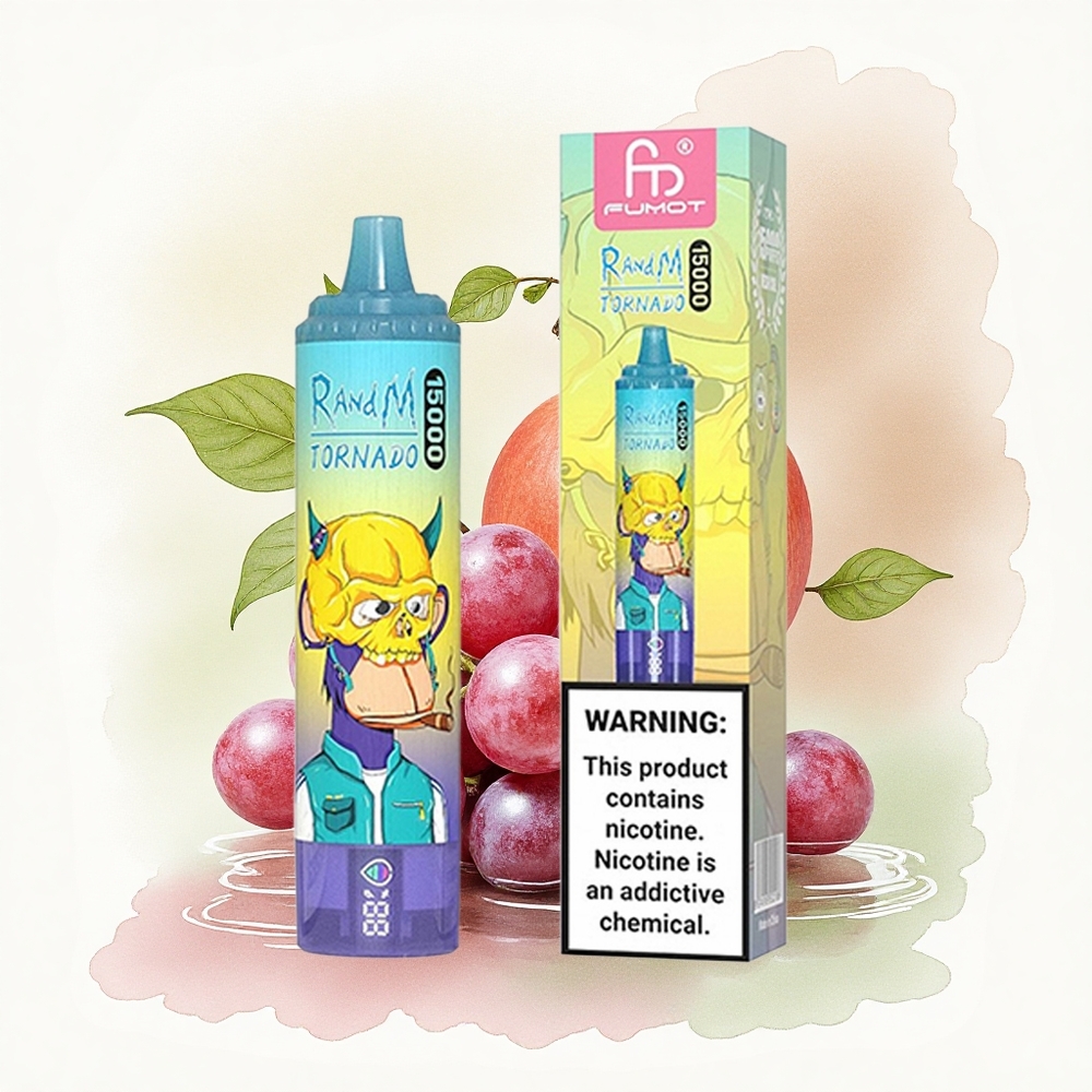 RandM Fumot Tornado 15000 Puffs Grape Ice 25ml 850mAh Mesh