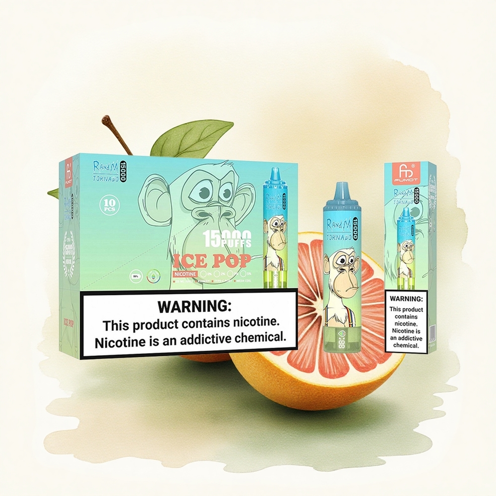 RandM Fumot Tornado 15000 Puffs Ice Pop 25ml 850mAh Mesh Coil