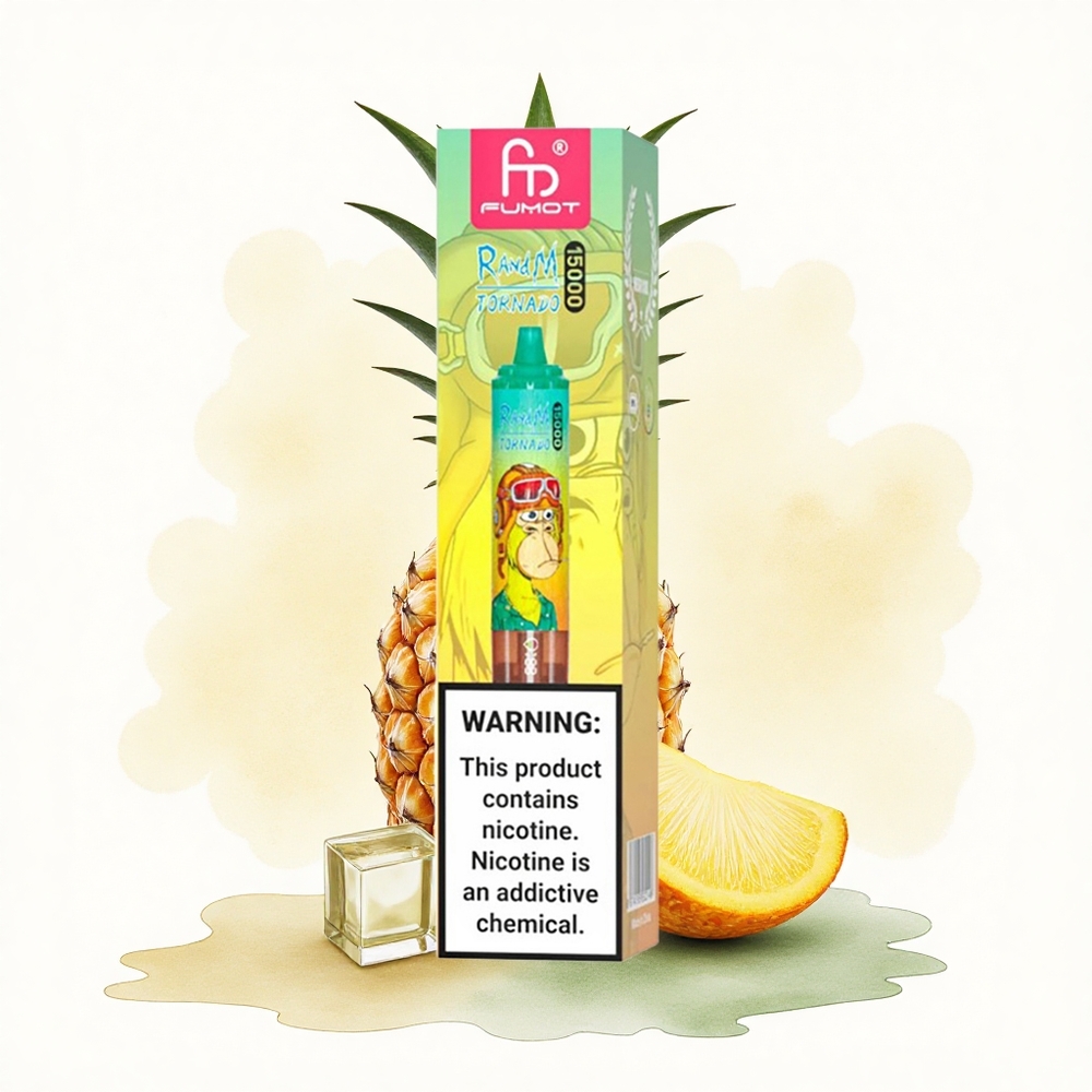 RandM Fumot Tornado 15000 Puffs Pineapple Ice 25ml 850mAh Mesh Coil