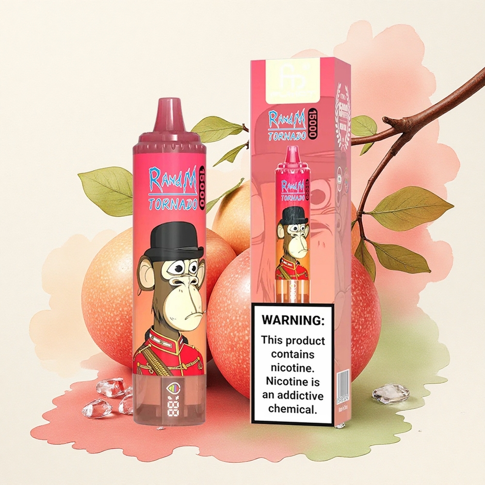 RandM Fumot Tornado 15000 Puffs Red Energy Ice 25ml 850mAh Mesh Coil