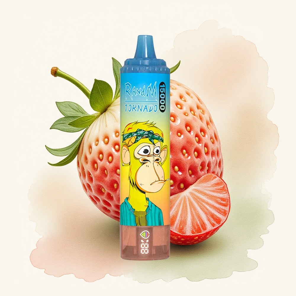 RandM Fumot Tornado 15000 Puffs Strawberry Mesh 850mAh 25ml Nicotine
