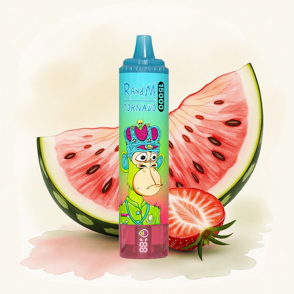 RandM Fumot Tornado 15000 Puffs Strawberry Watermelon 25ml 5% Nicotine 850mAh