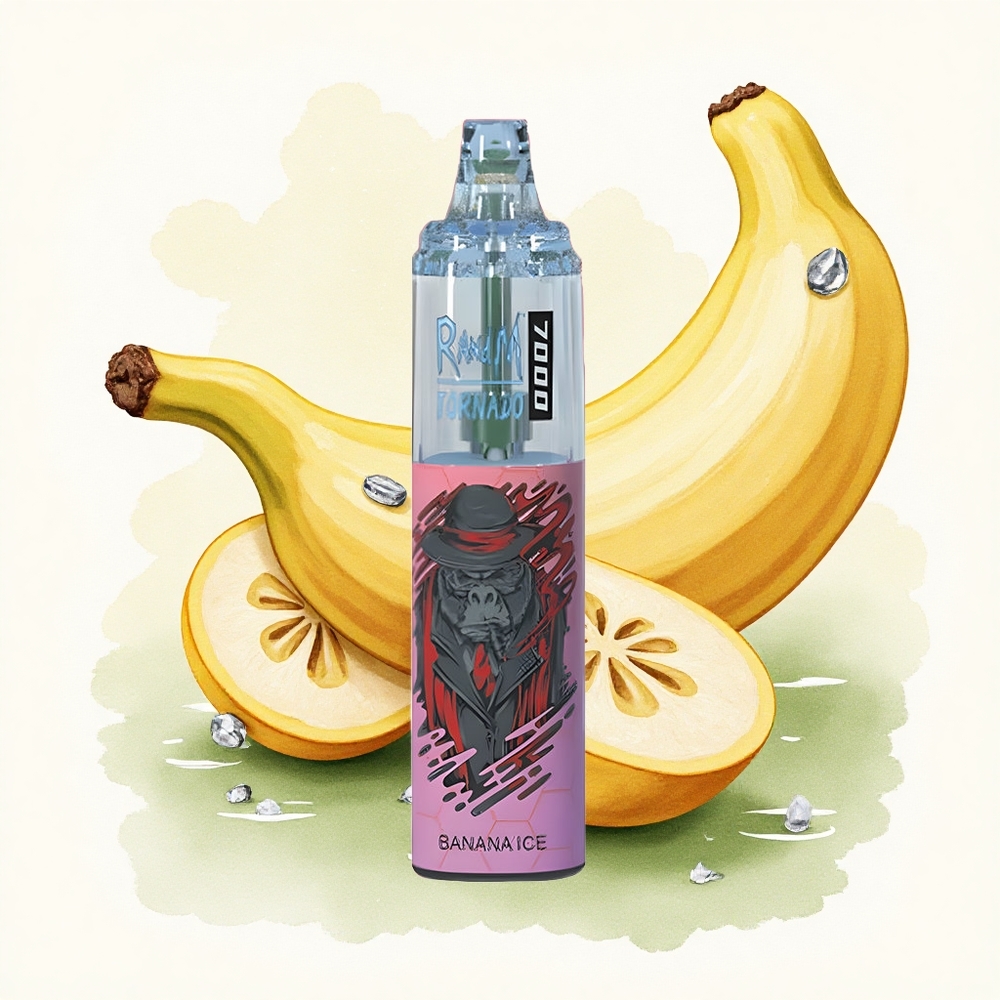 RandM Fumot Tornado 7000 Puffs Banana Ice 14ML Mesh 850mAh