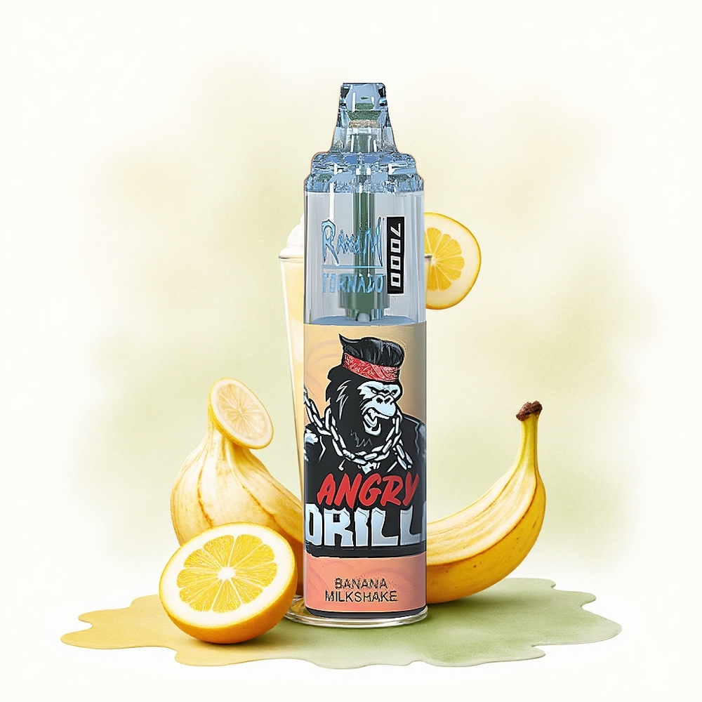 RandM Fumot Tornado 7000 Puffs Banana Milkshake 14ML 850mAh Mesh