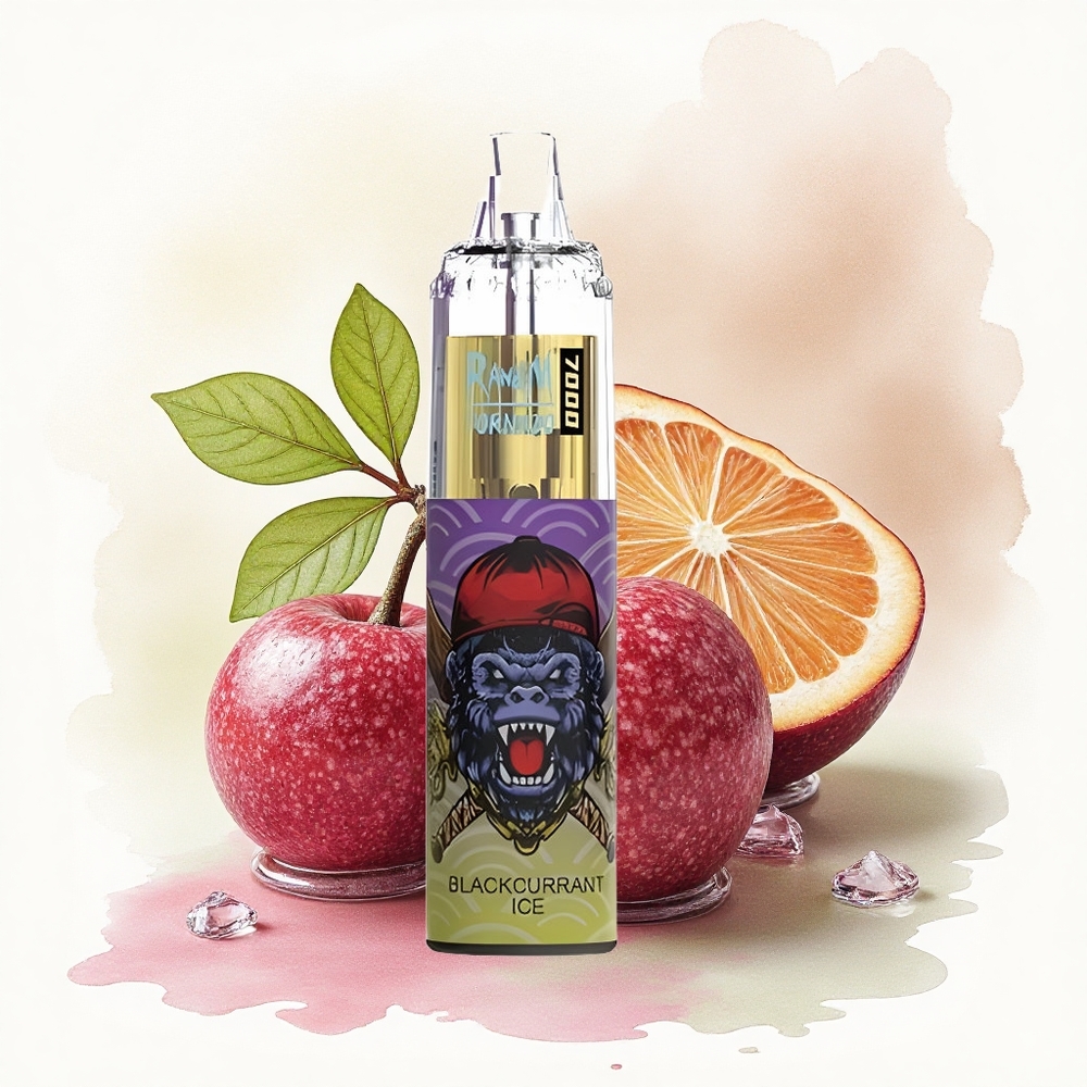 RandM Fumot Tornado 7000 Puffs Blackcurrant Ice 14ML Mesh 850mAh