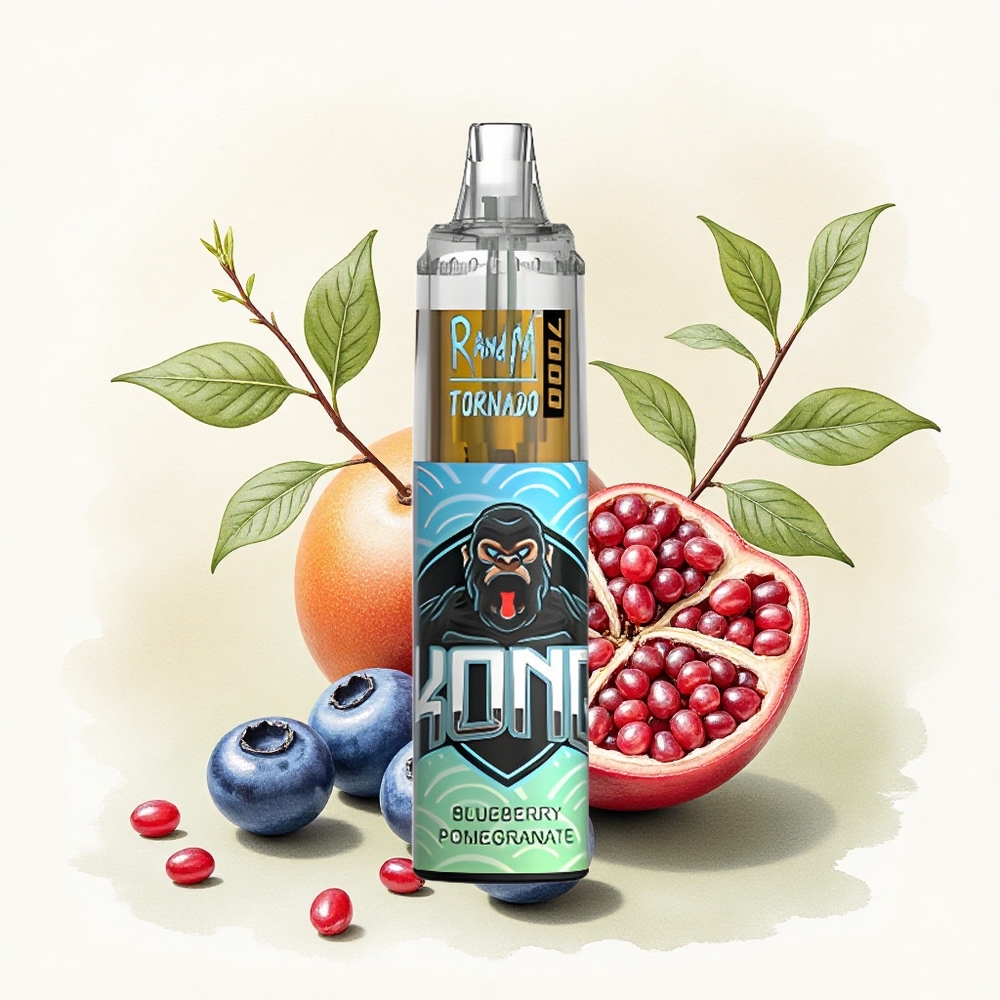 RandM Fumot Tornado 7000 Puffs Blueberry Pomegranate 14ML Mesh 850mAh