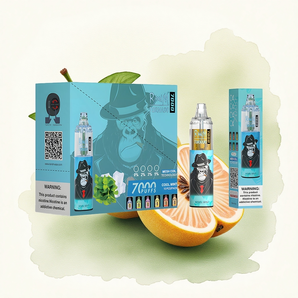 RandM Fumot Tornado 7000 Puffs Cool Mint Mesh 850mAh Air-Adjustable