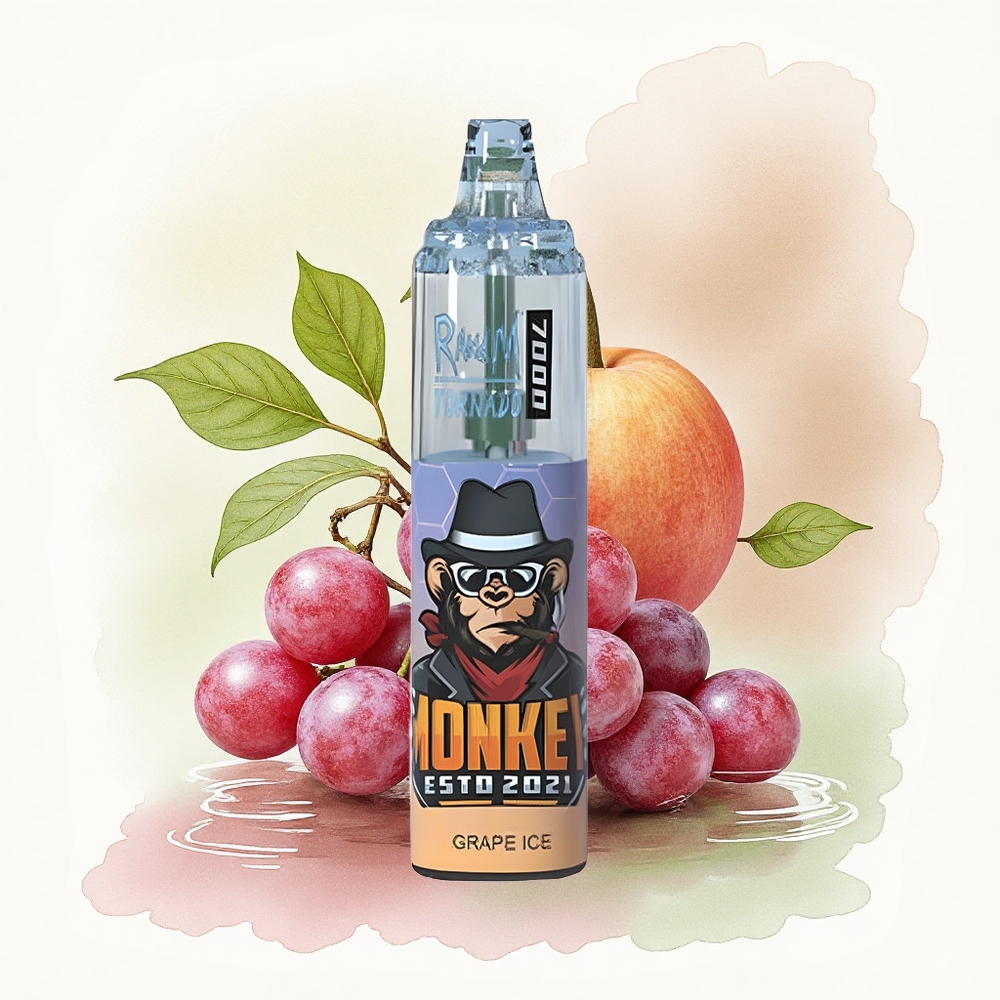 RandM Fumot Tornado 7000 Puffs Grape Ice 850mAh Mesh 5% Nicotine