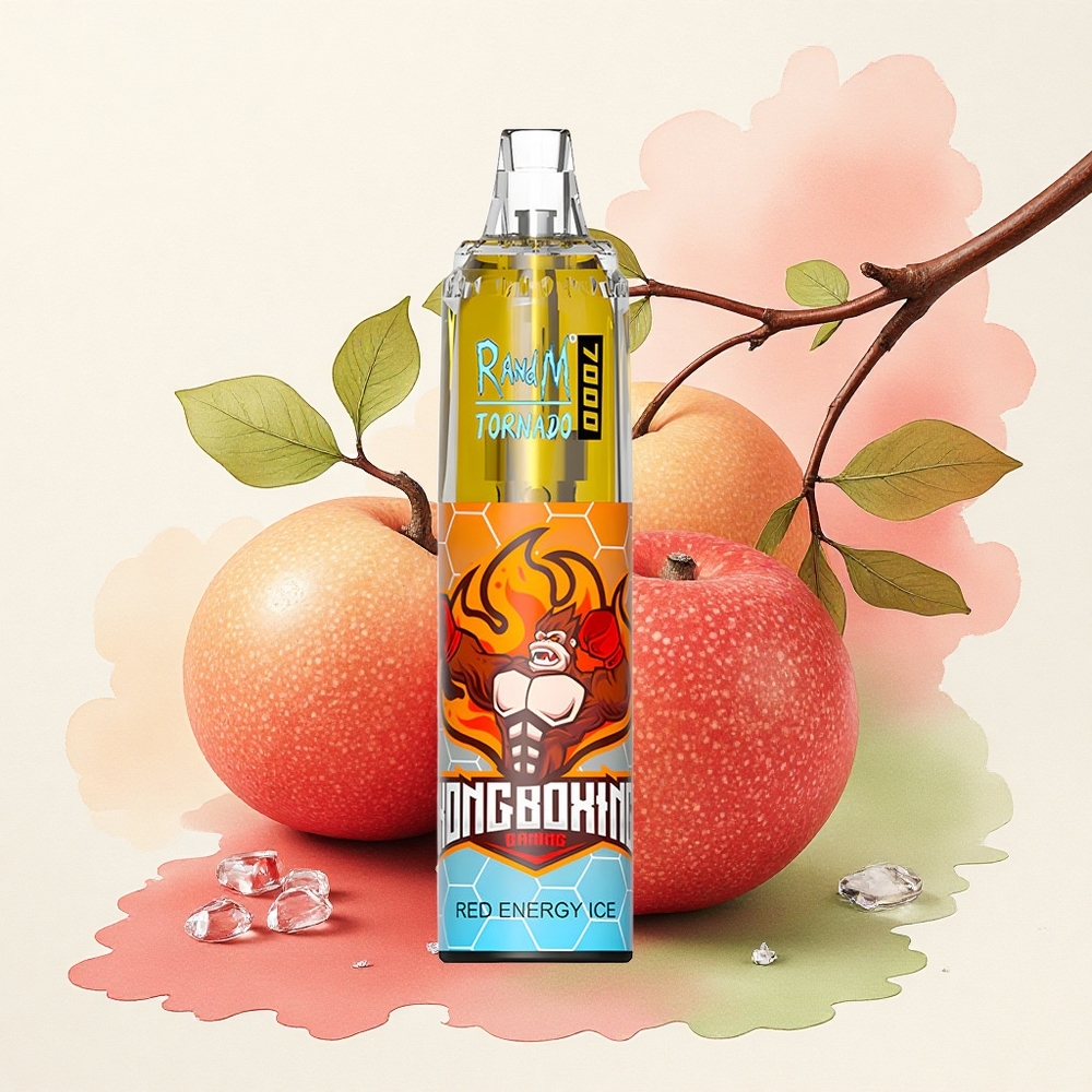 RandM Fumot Tornado 7000 Puffs Red Energy Ice 14ML E-liquid 850mAh Mesh Coil