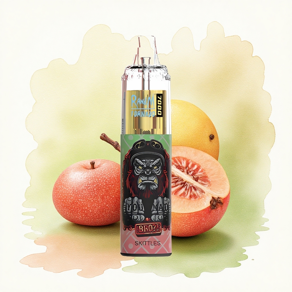 RandM Fumot Tornado 7000 Puffs Skittles 14ML Mesh 850mAh Type-C RGB