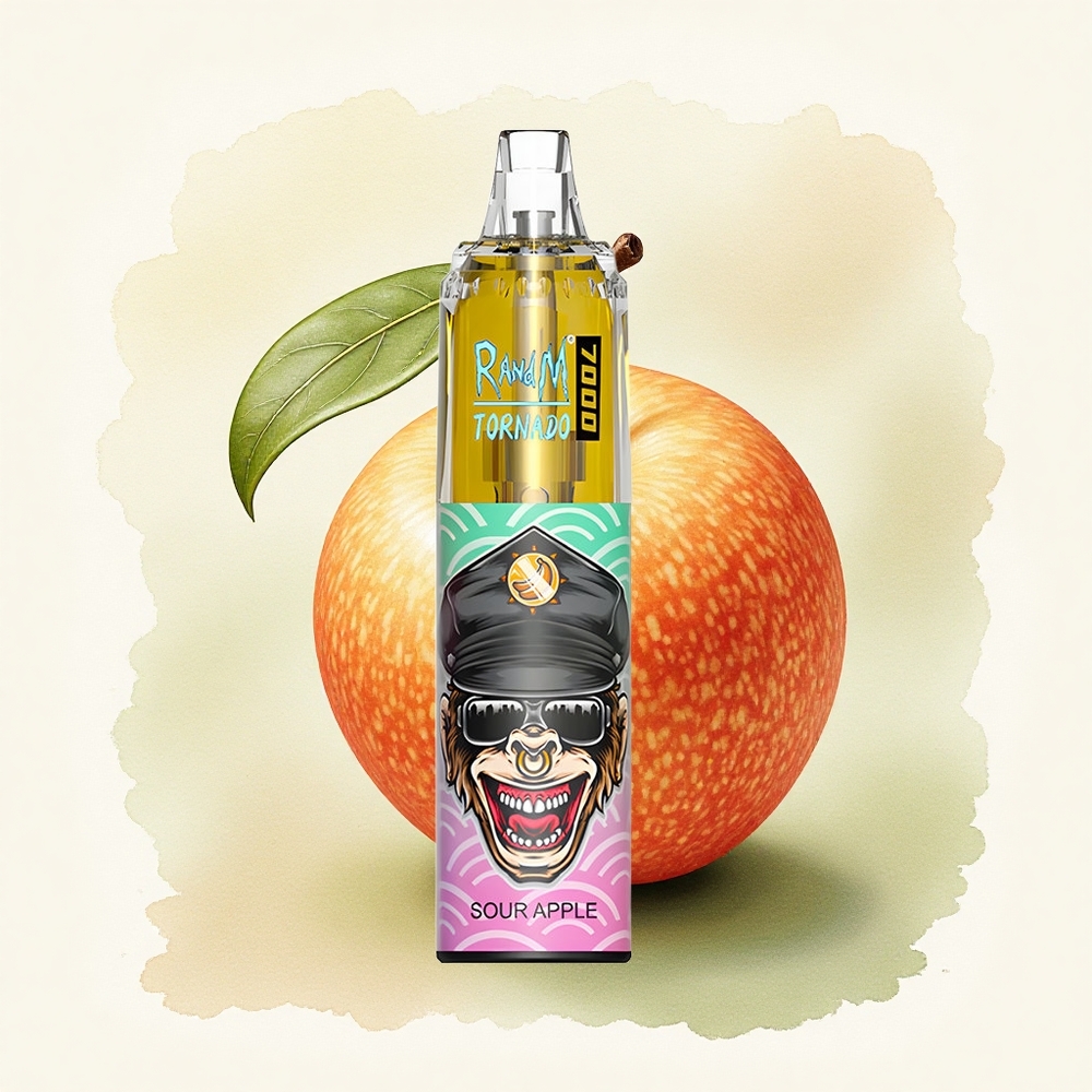 RandM Fumot Tornado 7000 Puffs Sour Apple Mesh 14ML 850mAh