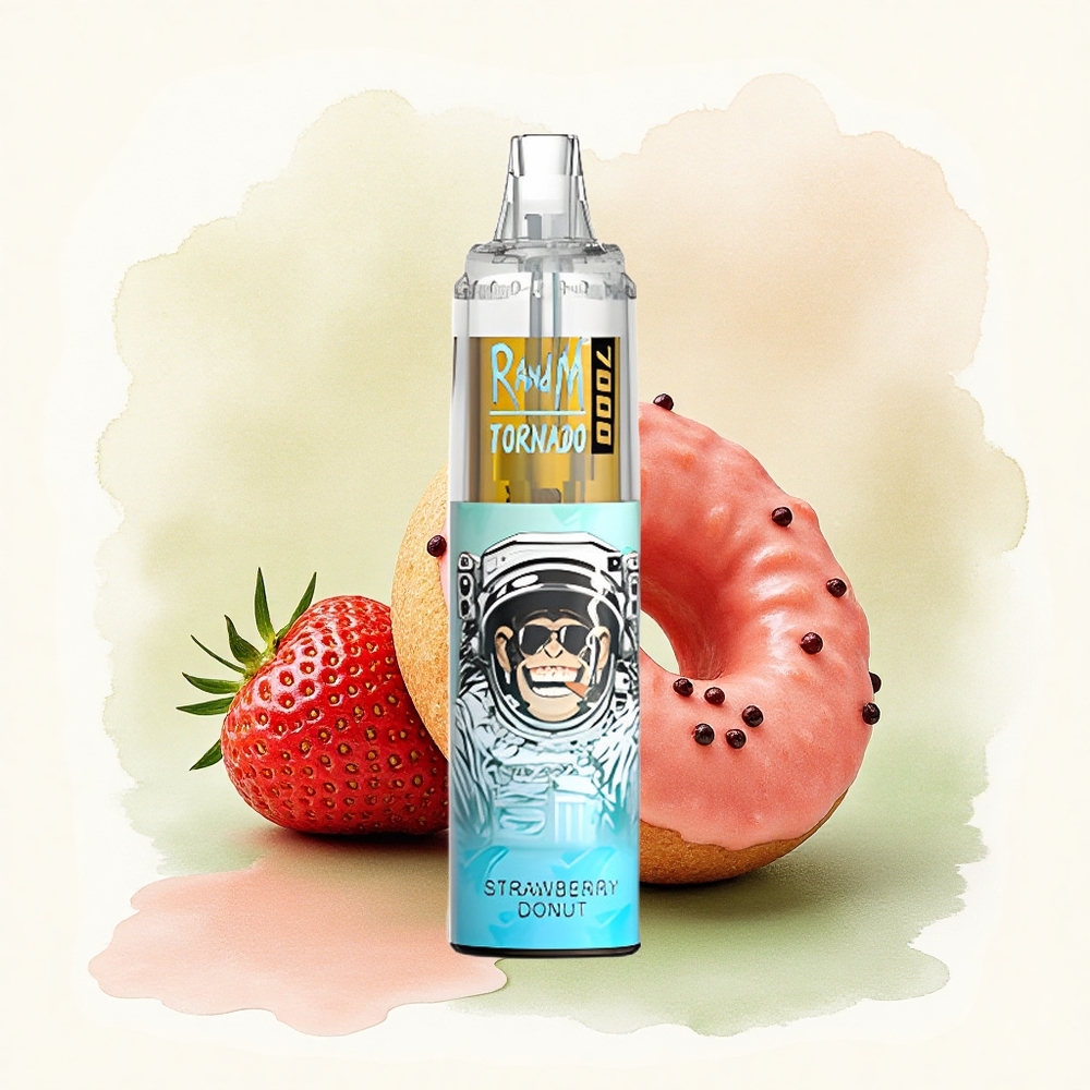 RandM Fumot Tornado 7000 Puffs Strawberry Donut 14ML Mesh 850mAh