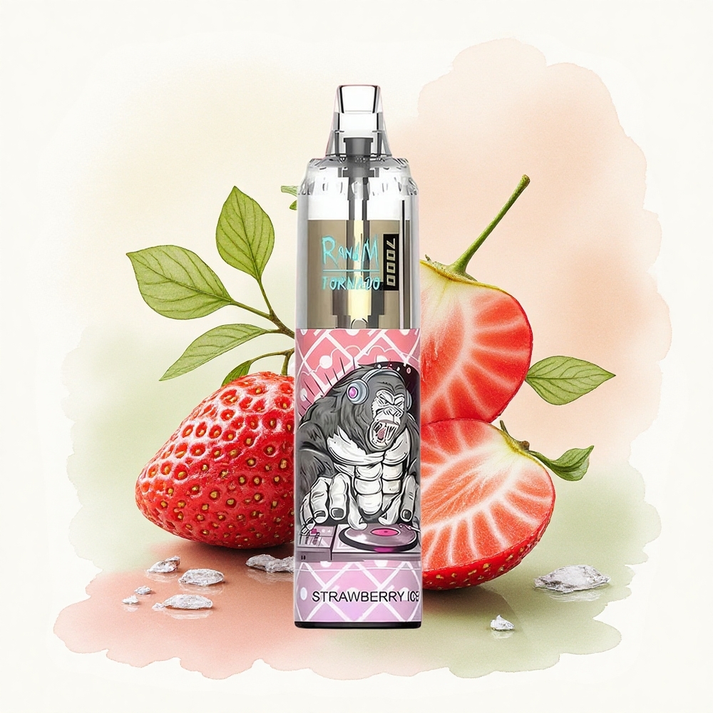 RandM Fumot Tornado 7000 Puffs Strawberry Ice Mesh Coil 850mAh