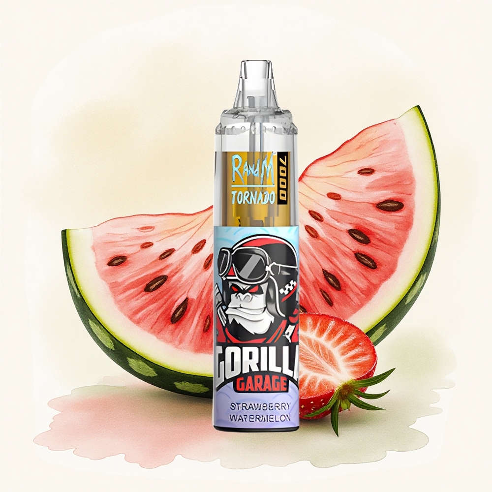 RandM Fumot Tornado 7000 Puffs Strawberry Watermelon 14ML Mesh 850mAh
