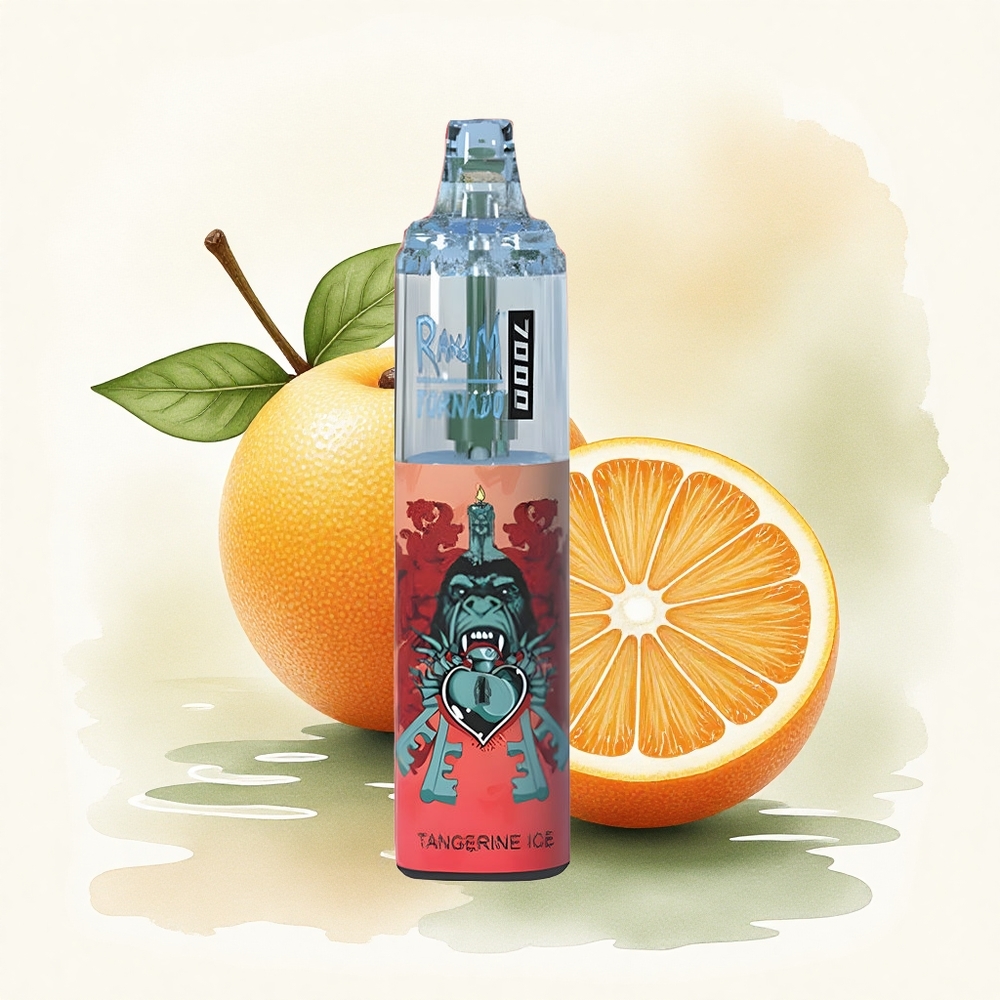 RandM Fumot Tornado 7000 Puffs Tangerine Ice 850mAh Mesh 5% Nicotine