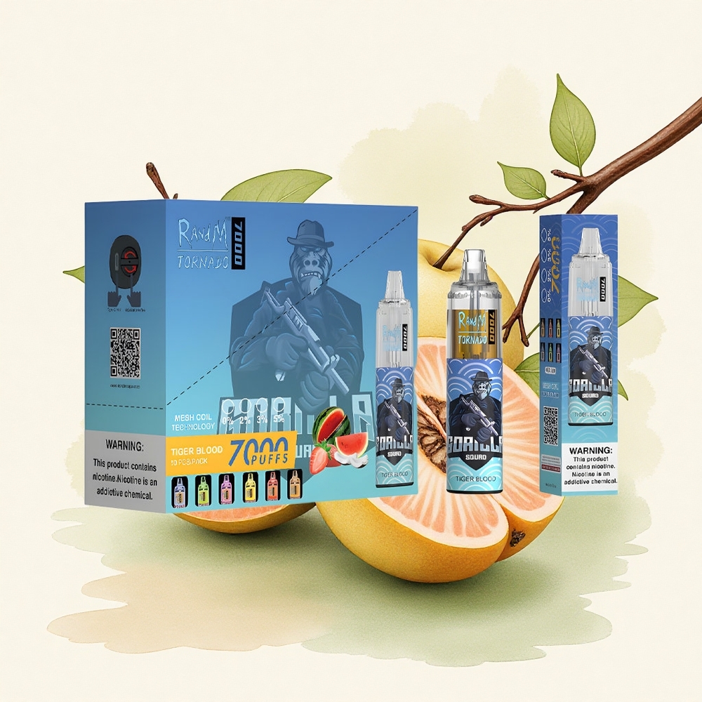 RandM Fumot Tornado 7000 Puffs Tiger Blood Mesh Coil 850mAh Type-C